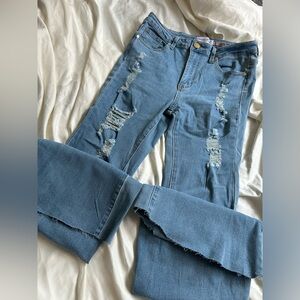 Denim BLVD super flare jeans size S